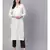 Hand Embroidered White Cotton Lucknow Chikan Women Kurta