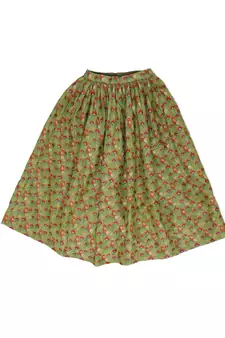 CHARTREUSE BANARASI SKIRT