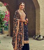 Neavy Blue Plaza Suit Embroidary Work with heavy Dupatta