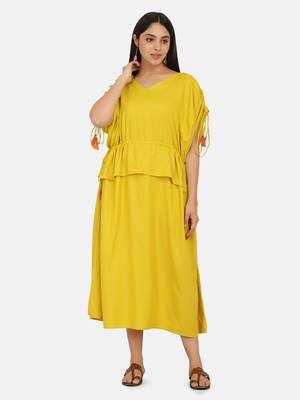 Mustard Long Dress 2