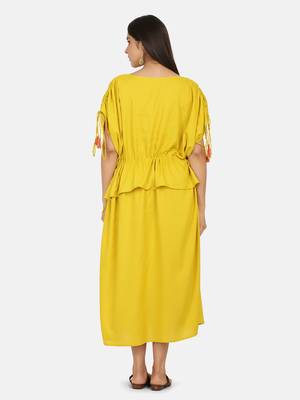 Mustard Long Dress 4
