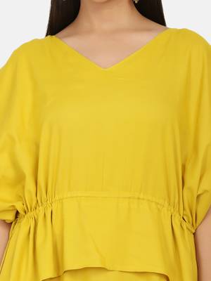 Mustard Long Dress 5