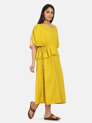 Mustard Long Dress 6
