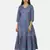PURPLE PRINTED LONG DRESS
