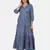 PURPLE PRINTED LONG DRESS
