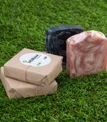 INDIBAM's Luxury Hand Made Organic soaps.110 Gram Each. Pack of 2.