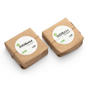 INDIBAM's Luxury Hand Made Organic soaps.110 Gram Each. Pack of 2. 3