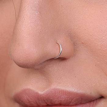 COMBO of Circular Gold & Silver Plated Designer Nose Ring 4