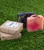 INDIBAM's Luxury Hand Made Organic soaps.110 Gram Each. Pack of 2.