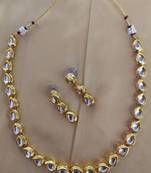 Drop Shape Real Dibbi Kundan Kundan Jewellery Set