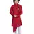 Kids Red Kurta Pyjama Set For Boys 