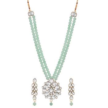 Multicolor long moti set  alloy  necklaces 2