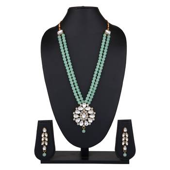 Multicolor long moti set  alloy  necklaces 1
