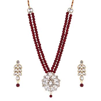 Multicolor long moti set  alloy  necklaces 2