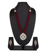 Multicolor long moti set  alloy  necklaces