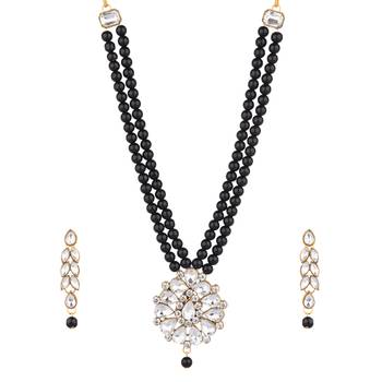 Multicolor long moti set  alloy  necklaces 2