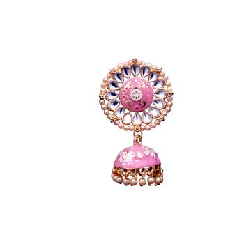 Multicolor kundan  minakari jumki  jhumkas 2