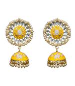 Multicolor kundan  minakari jumki  jhumkas