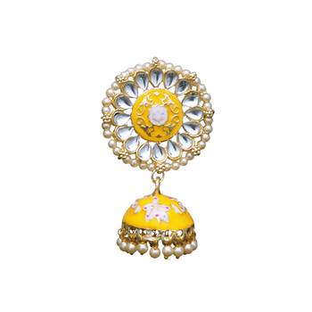 Multicolor kundan  minakari jumki  jhumkas 2