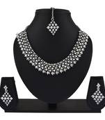 Multicolor ston and  silver alloy necklaces