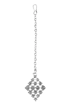 Multicolor ston and  silver alloy necklaces