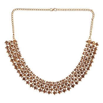 Multicolor ston and gold alloy necklaces 2