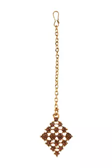 Multicolor ston and gold alloy necklaces