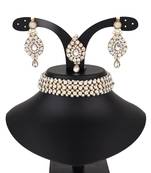 Multicolor kundan and alloy necklaces