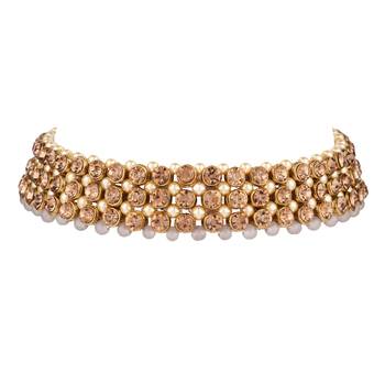 Multicolor kundan and alloy necklaces 4