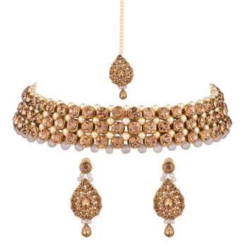 Multicolor kundan and alloy necklaces 5
