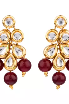 Multicolor kundan and alloy necklaces
