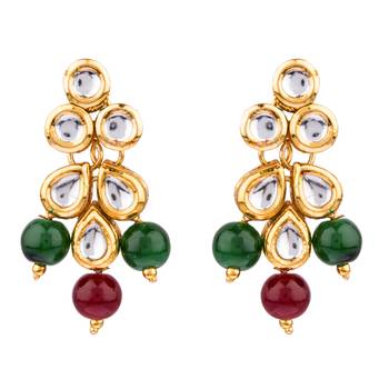 Multicolor kundan and alloy necklaces 3