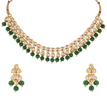 Multicolor kundan and alloy necklaces 5