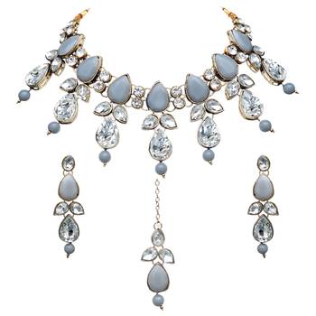 Multicolor kundan and alloy necklaces 4