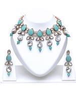 Multicolor kundan and alloy necklaces