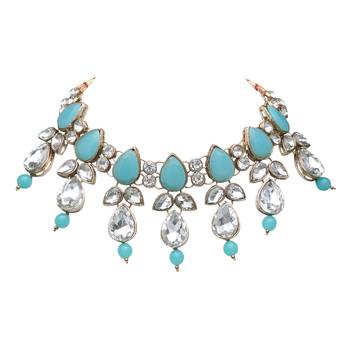 Multicolor kundan and alloy necklaces 3