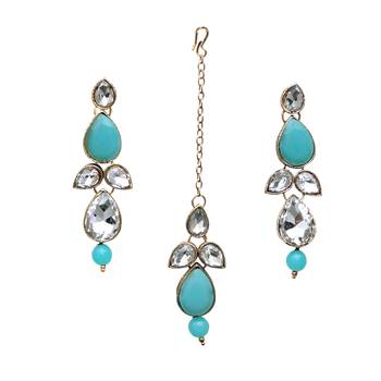 Multicolor kundan and alloy necklaces 4