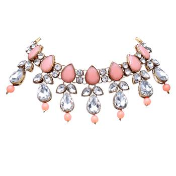 Multicolor kundan and alloy necklaces 3