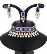 Multicolor kundan and alloy necklaces