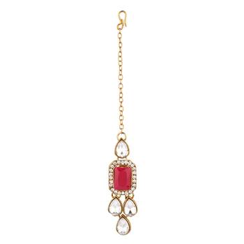 Multicolor kundan and alloy necklaces 3
