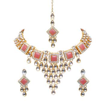 multicolor moti chokar set  alloy necklaces set 2