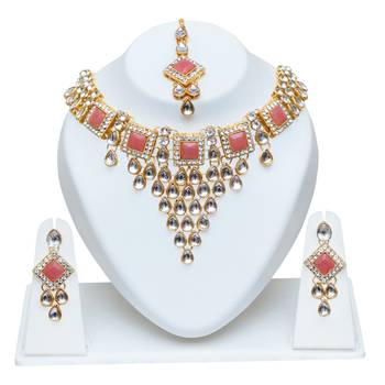 multicolor moti chokar set  alloy necklaces set 1