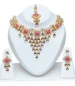 multicolor moti chokar set  alloy necklaces set
