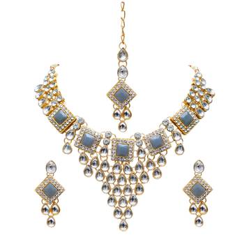 multicolor moti chokar set  alloy necklaces set 1