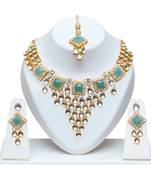 multicolor moti chokar set  alloy necklaces set
