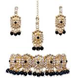 multicolor moti chokar set  alloy necklaces set