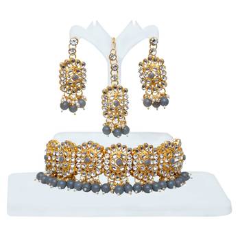 multicolor moti chokar set  alloy necklaces set 2