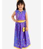 Blue Mirror Shimmer Lehenga Choli