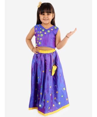 Blue Mirror Shimmer Lehenga Choli 2