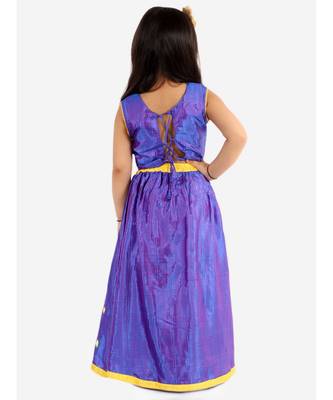 Blue Mirror Shimmer Lehenga Choli 4